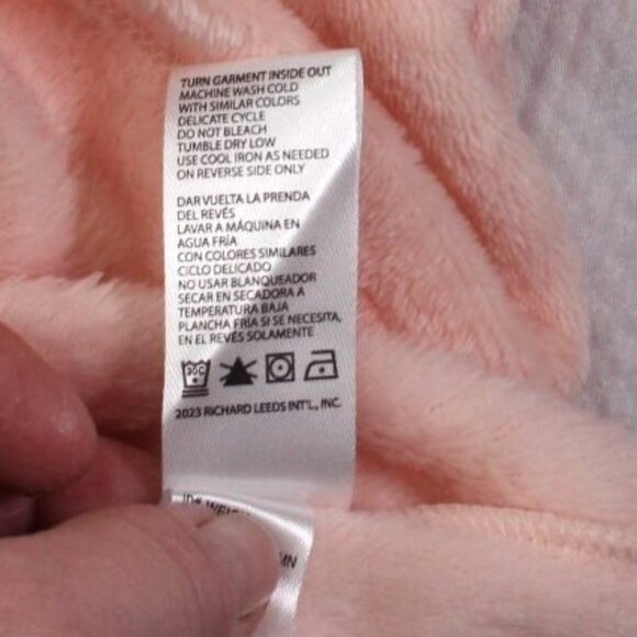 Disney 100 Minnie Mouse Womens Pajama Set Long Sleeve Fleece Pink Size XL(16/18) - Picture 8 of 12